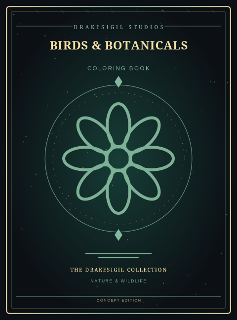 Birds and Botanicals concept book cover