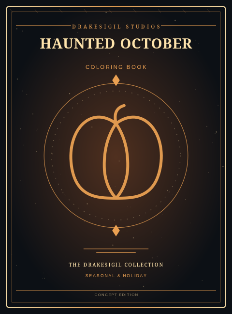 Haunted October concept cover