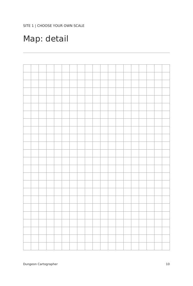 Dungeon Cartographer interior sample, page 10