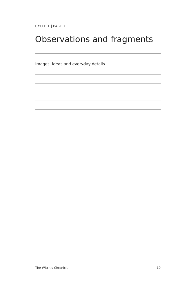 The Witch’s Chronicle interior sample, page 10