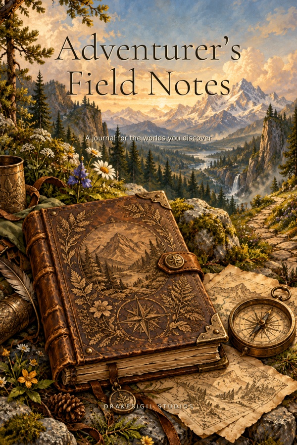 Adventurer’s Field Notes original production cover