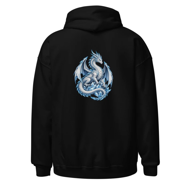 Supplier product view of Frostbound Wyrm Hoodie in Black