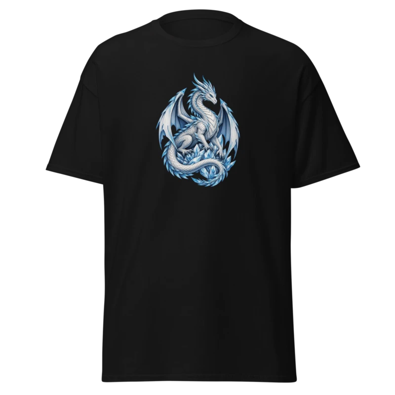 Supplier product view of Frostbound Wyrm T-Shirt in Black