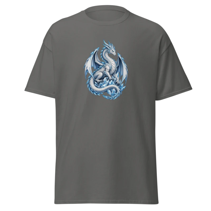 Frostbound Wyrm T-Shirt in Charcoal