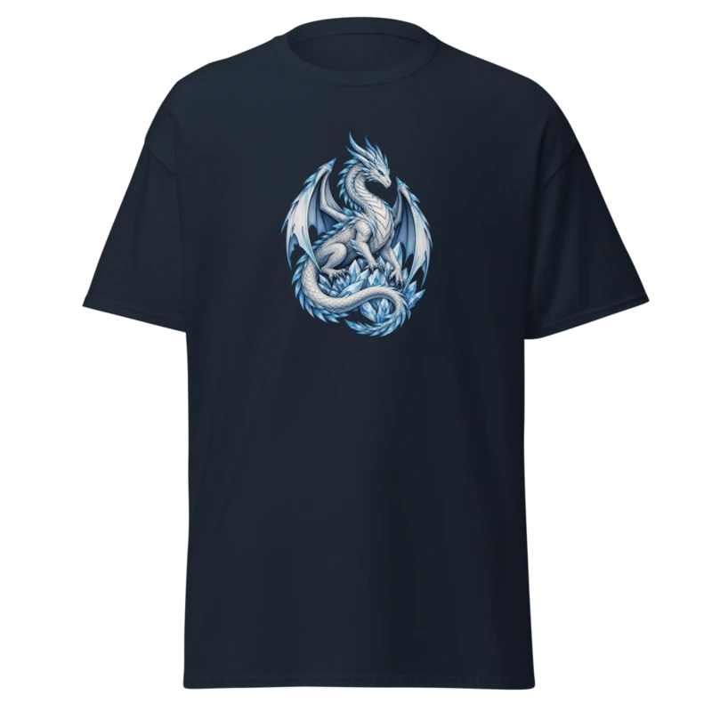 Frostbound Wyrm T-Shirt in Navy