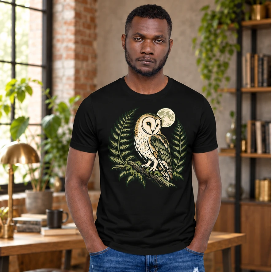 Wildwood Watch T-Shirt front print design preview in Black